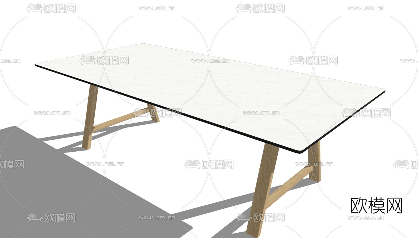 现代简约茶几免费su模型