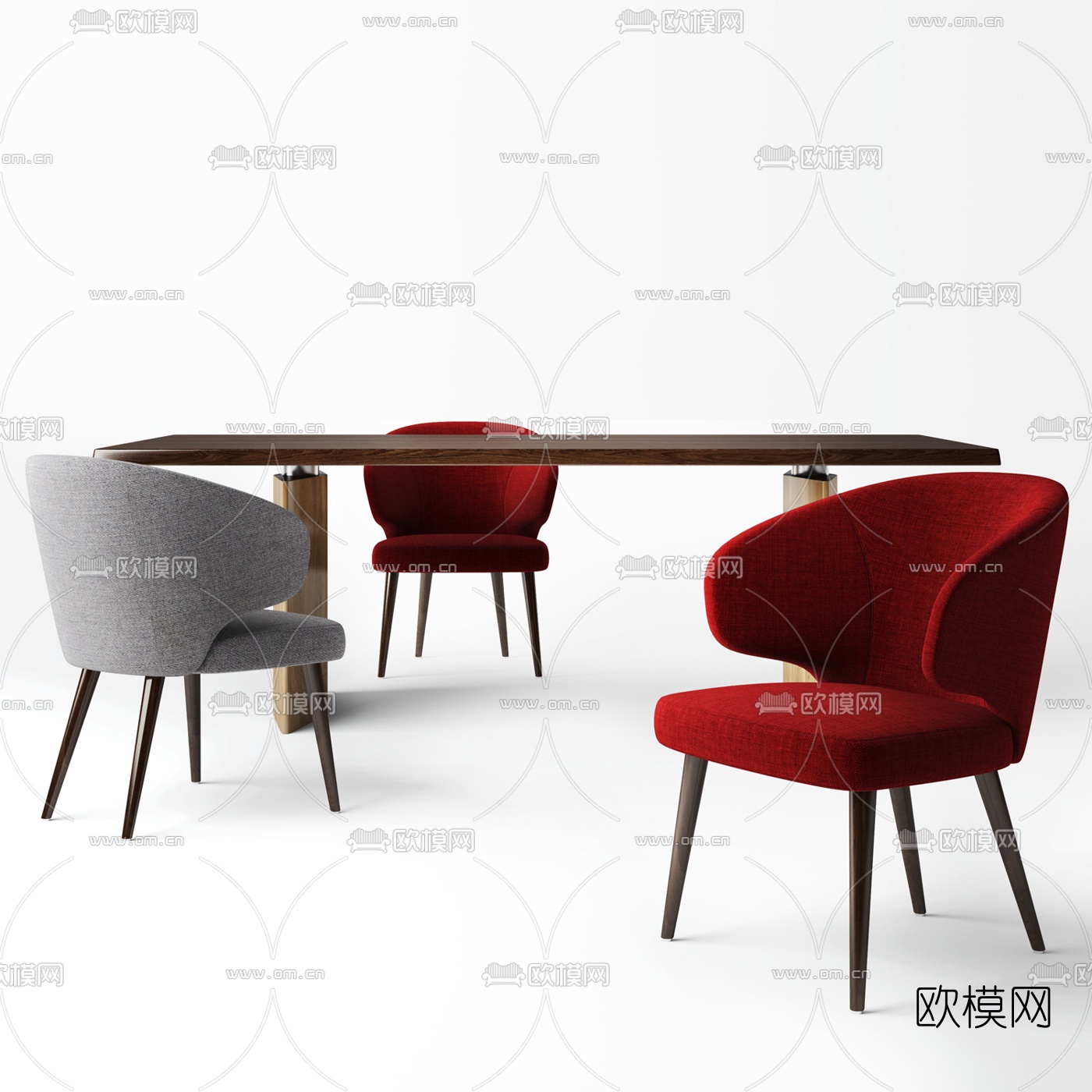 现代休闲桌椅3d模型