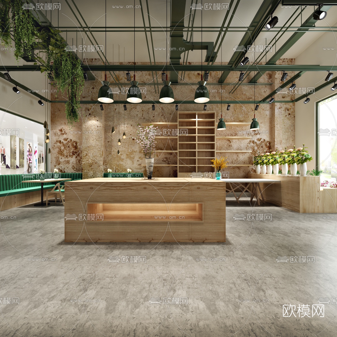 现代花店3d模型下载（渲染图4）