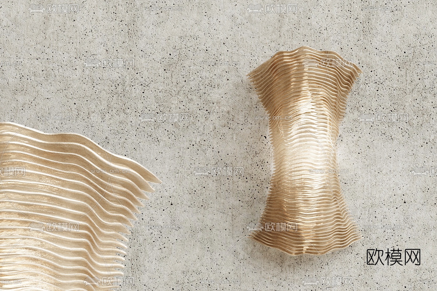 现代创意壁灯装饰灯3d模型下载