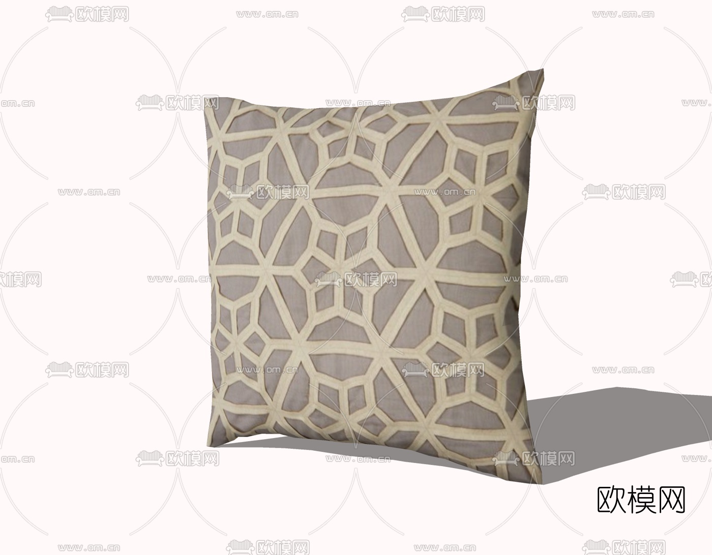 现代布艺抱枕免费su模型下载