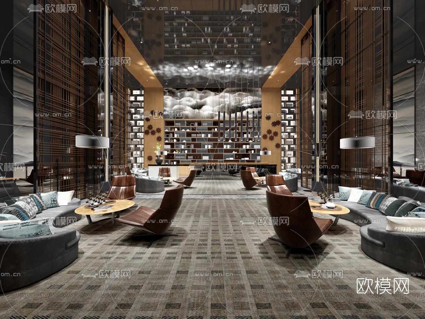 现代售楼处3d模型下载