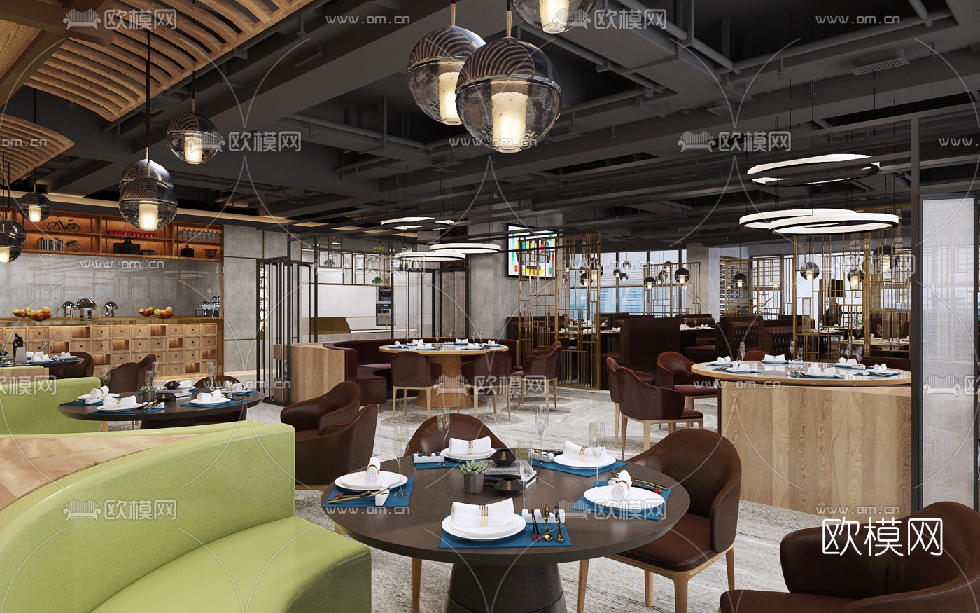 港式茶餐厅3D模型