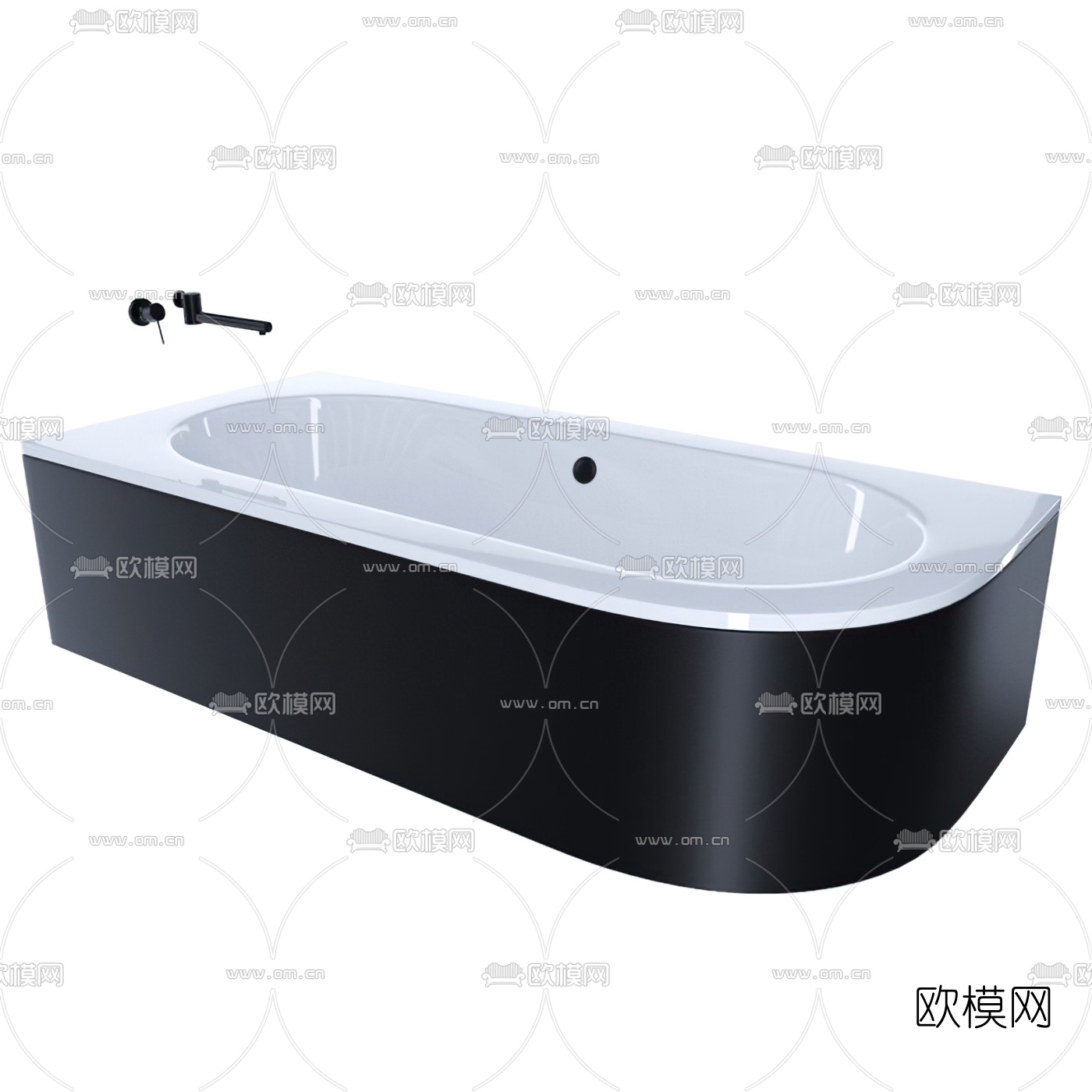 现代浴缸3d模型