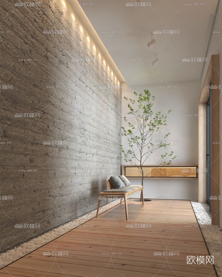 日式走廊免费3d模型下载_ID10147706_3dmax免费模型-欧模网