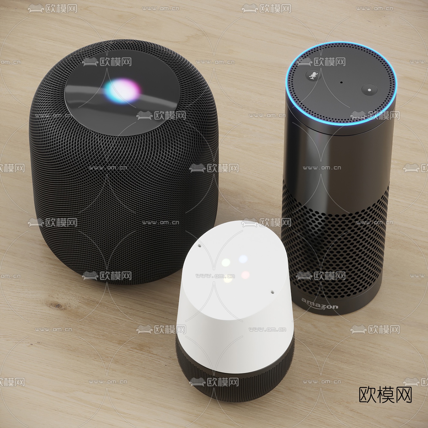 现代蓝牙音箱3d模型下载（渲染图2）