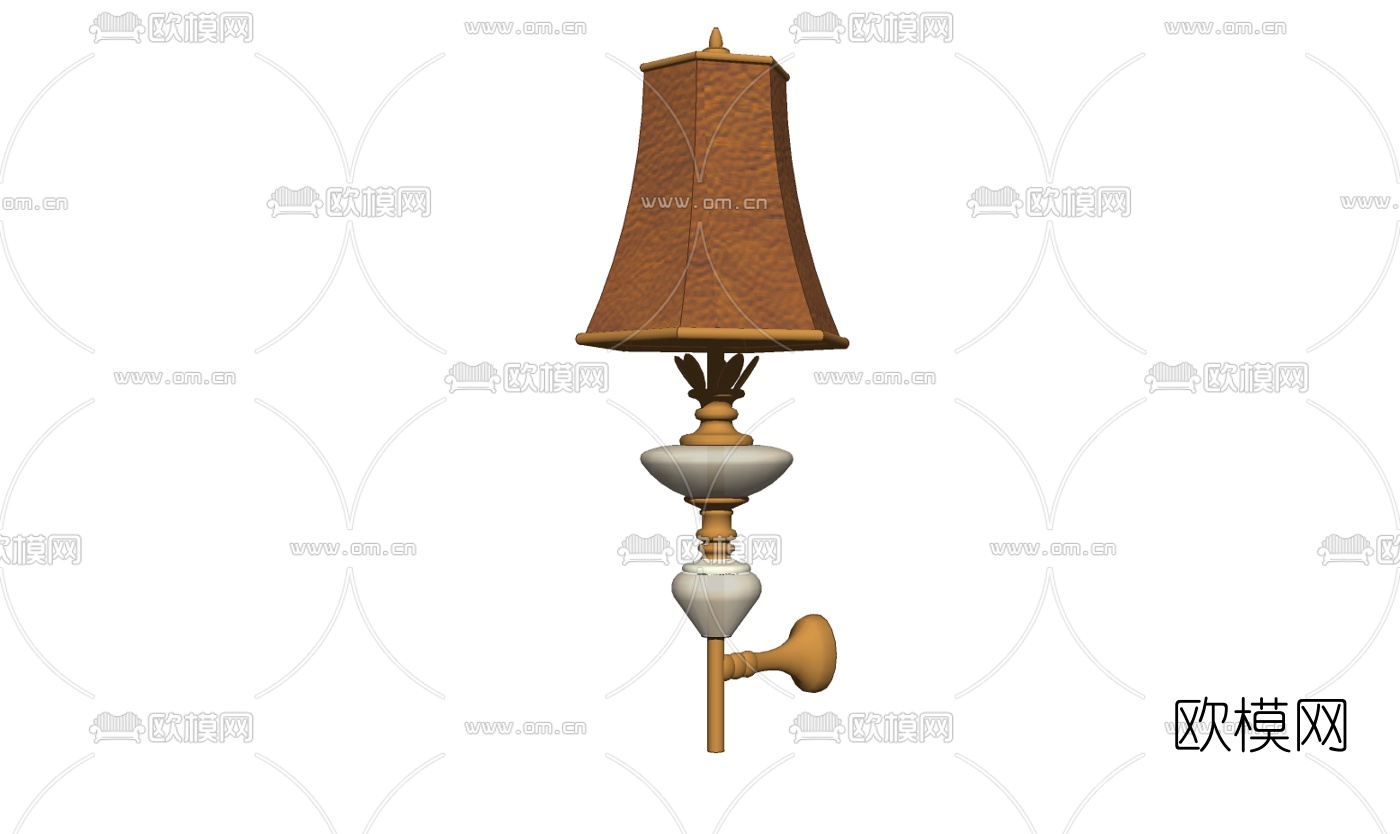 欧式古典壁灯免费su模型下载