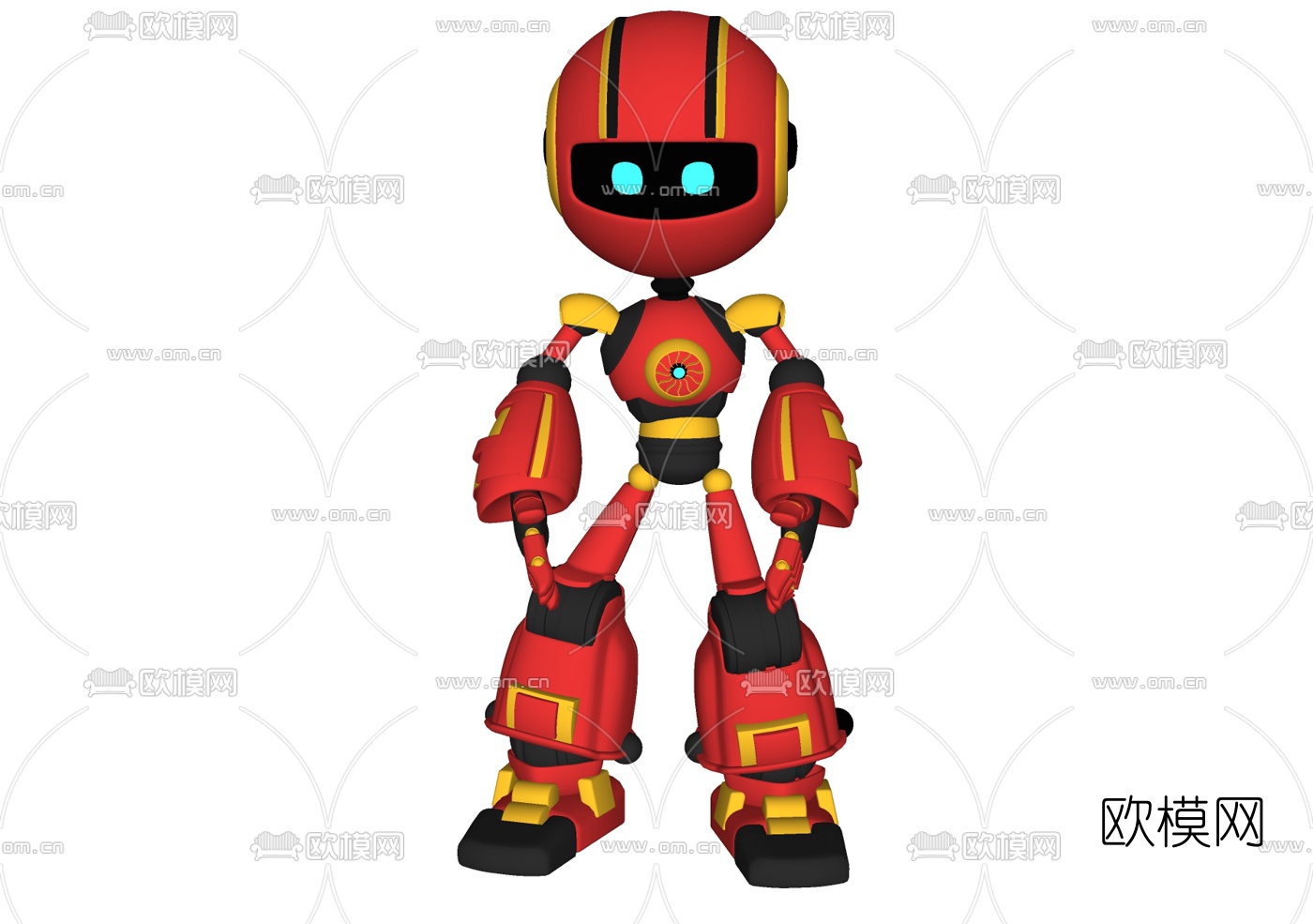 现代机器人玩具su模型下载