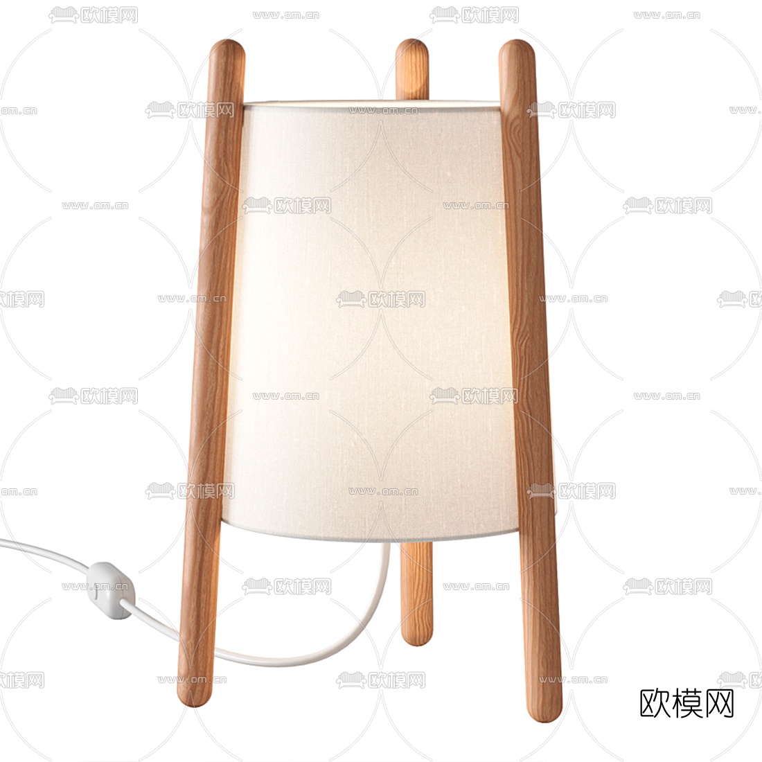 现代台灯3d模型
