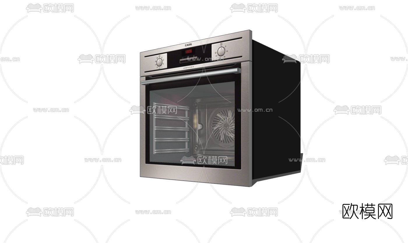 现代电烤箱免费su模型下载