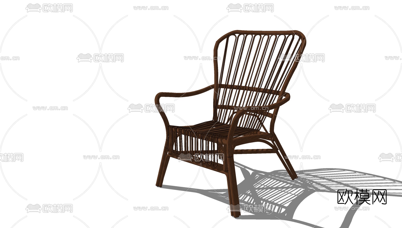 现代户外椅免费su模型下载