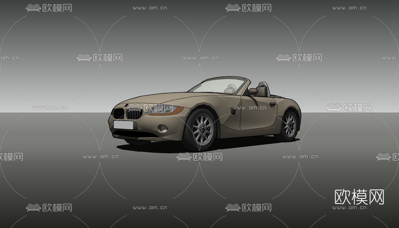 现代跑车免费su模型下载