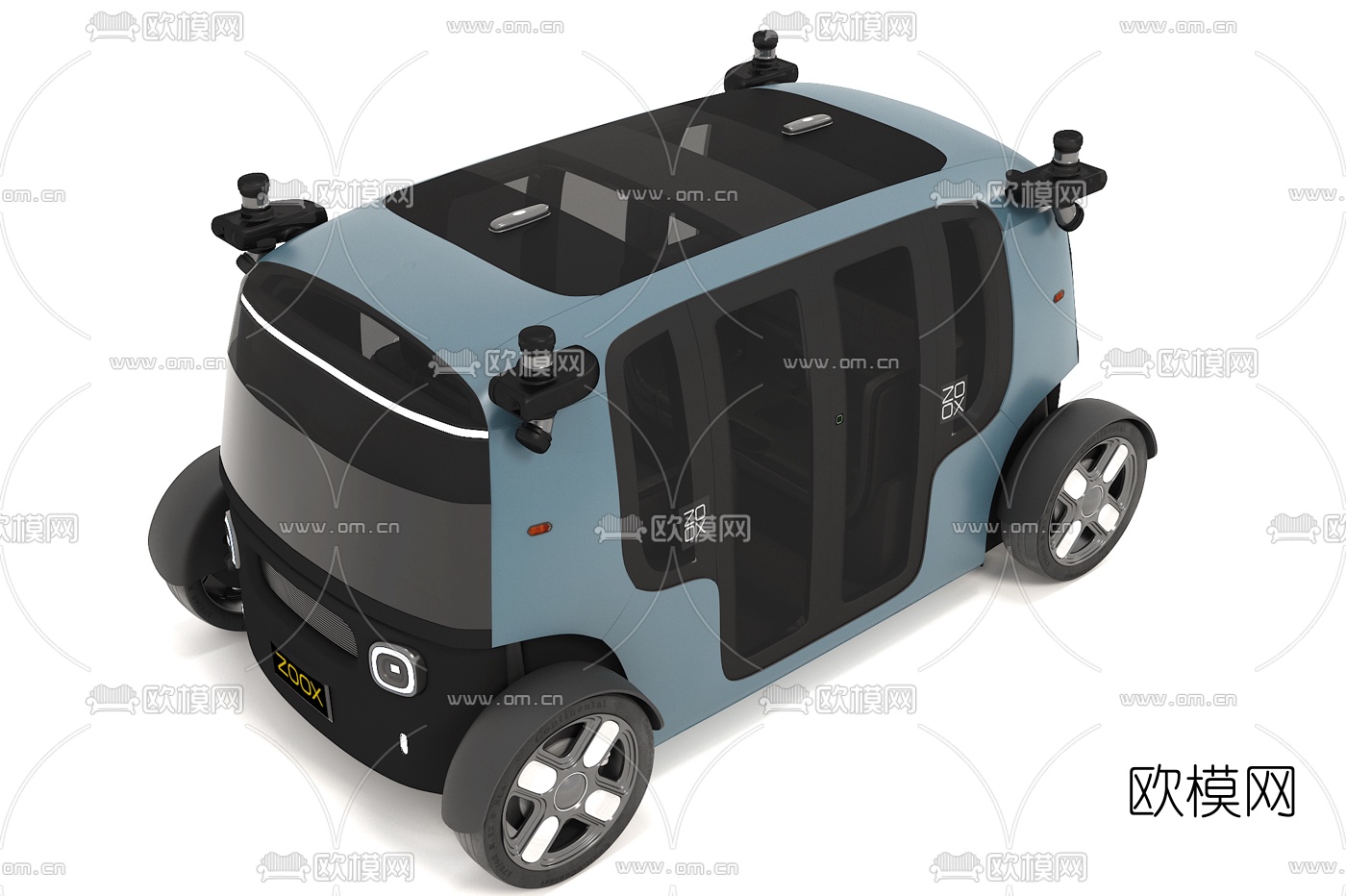 智能电动观光汽车3d模型下载