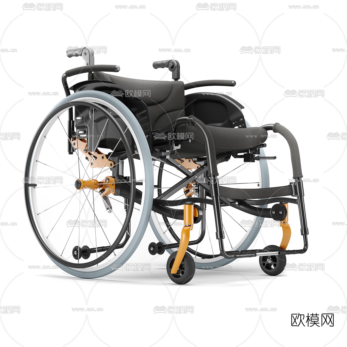 现代轮椅3D模型
