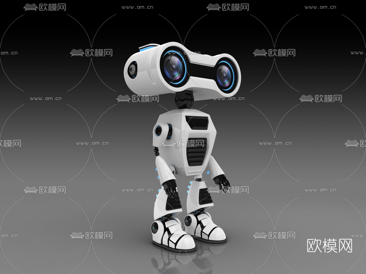 现代机器人3D模型
