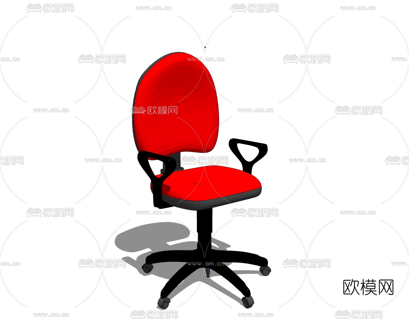 现代办公转椅免费su模型下载