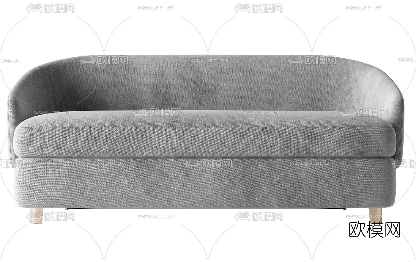 北欧布艺多人沙发3d模型下载