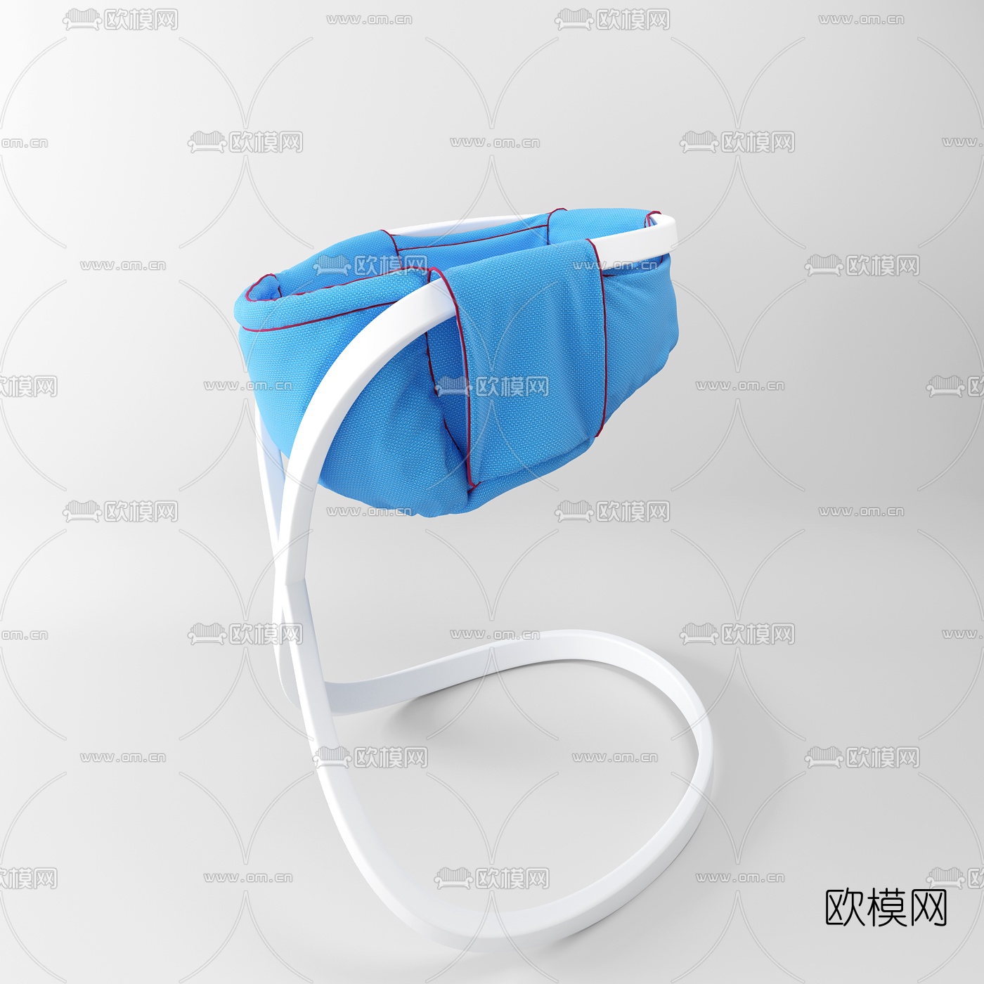 现代婴儿床3d模型