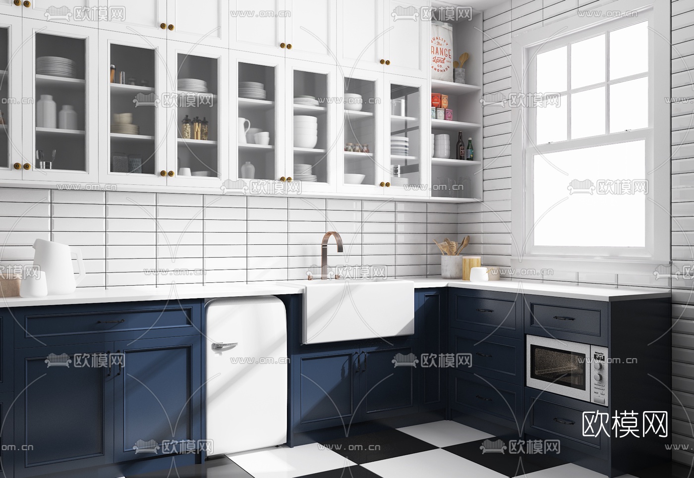 北欧厨房3d模型