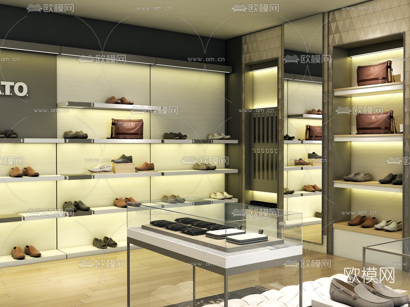 现代鞋店3D模型