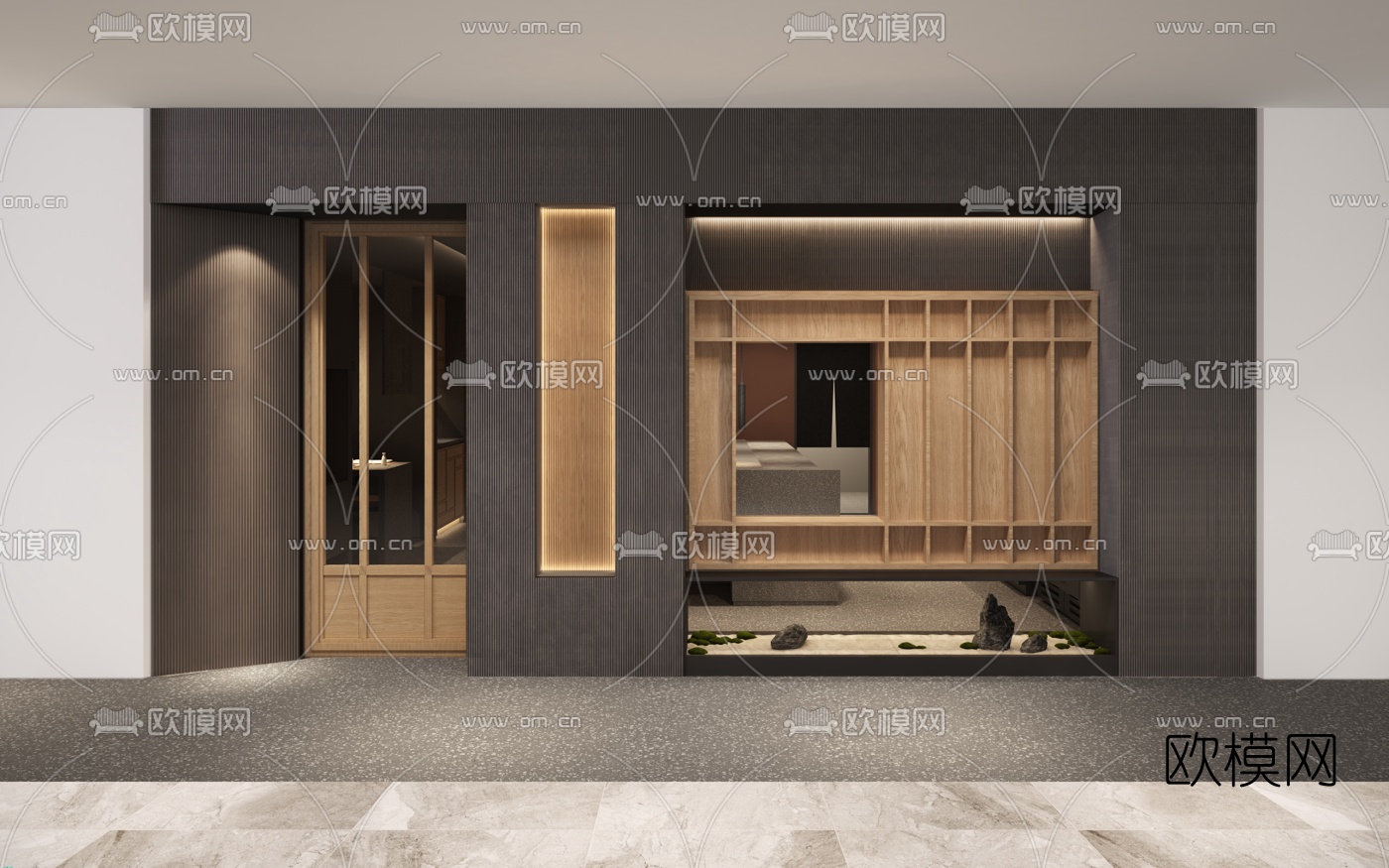 日式料理店3D模型
