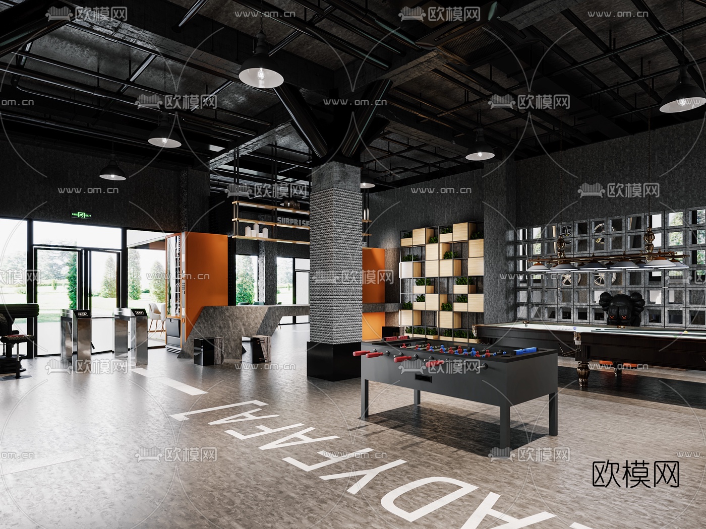 工业风山地越野车基地3d模型下载（渲染图3）