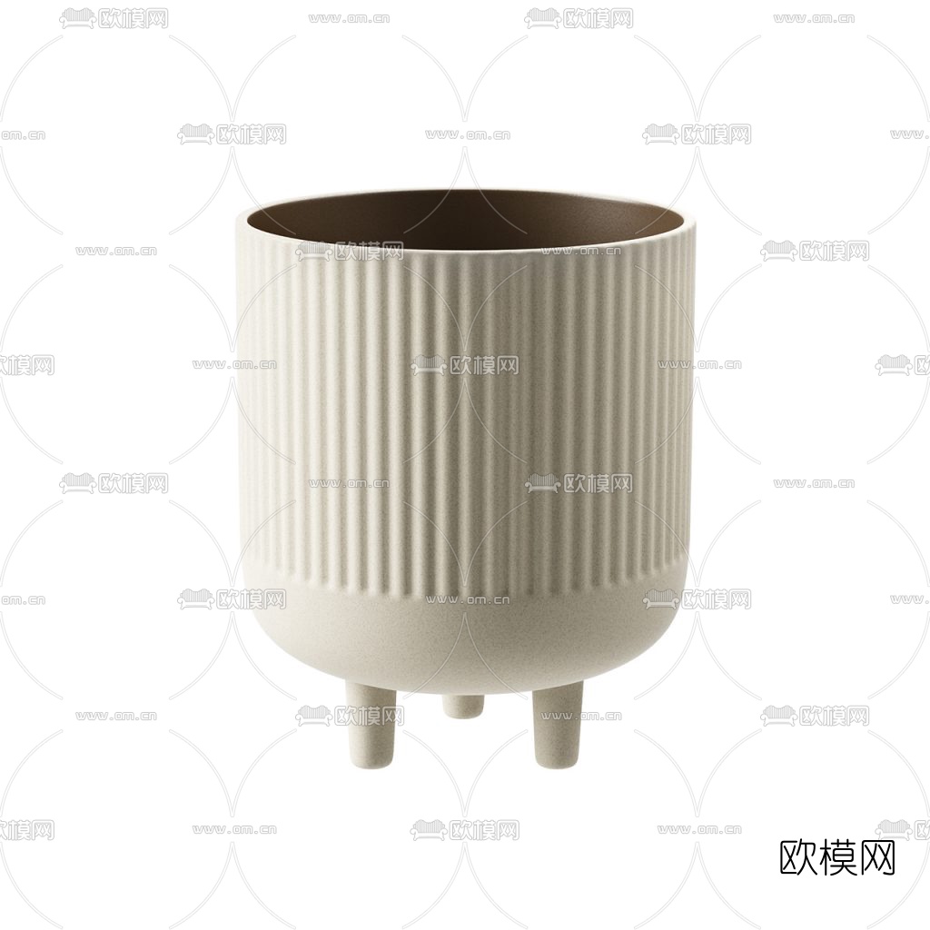 现代陶土器皿3d模型