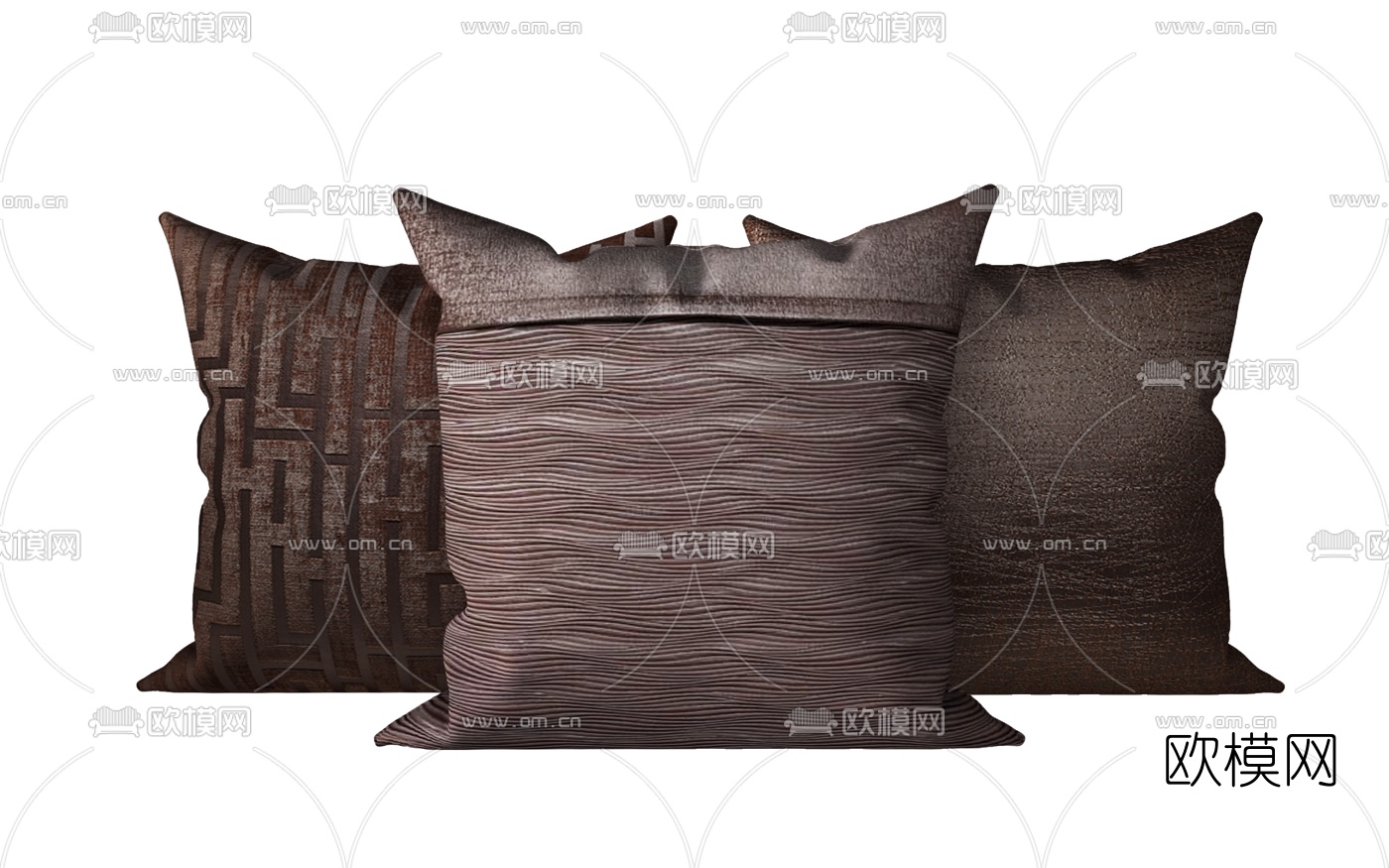 新中式轻奢抱枕组合3d模型下载（渲染图5）