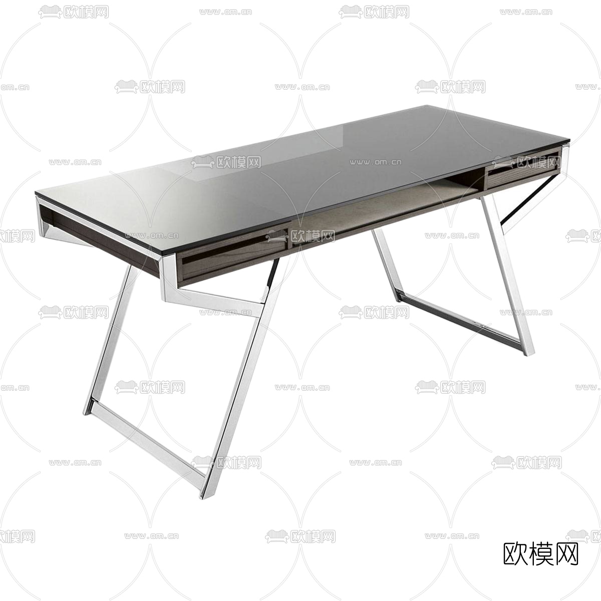 现代书桌3d模型