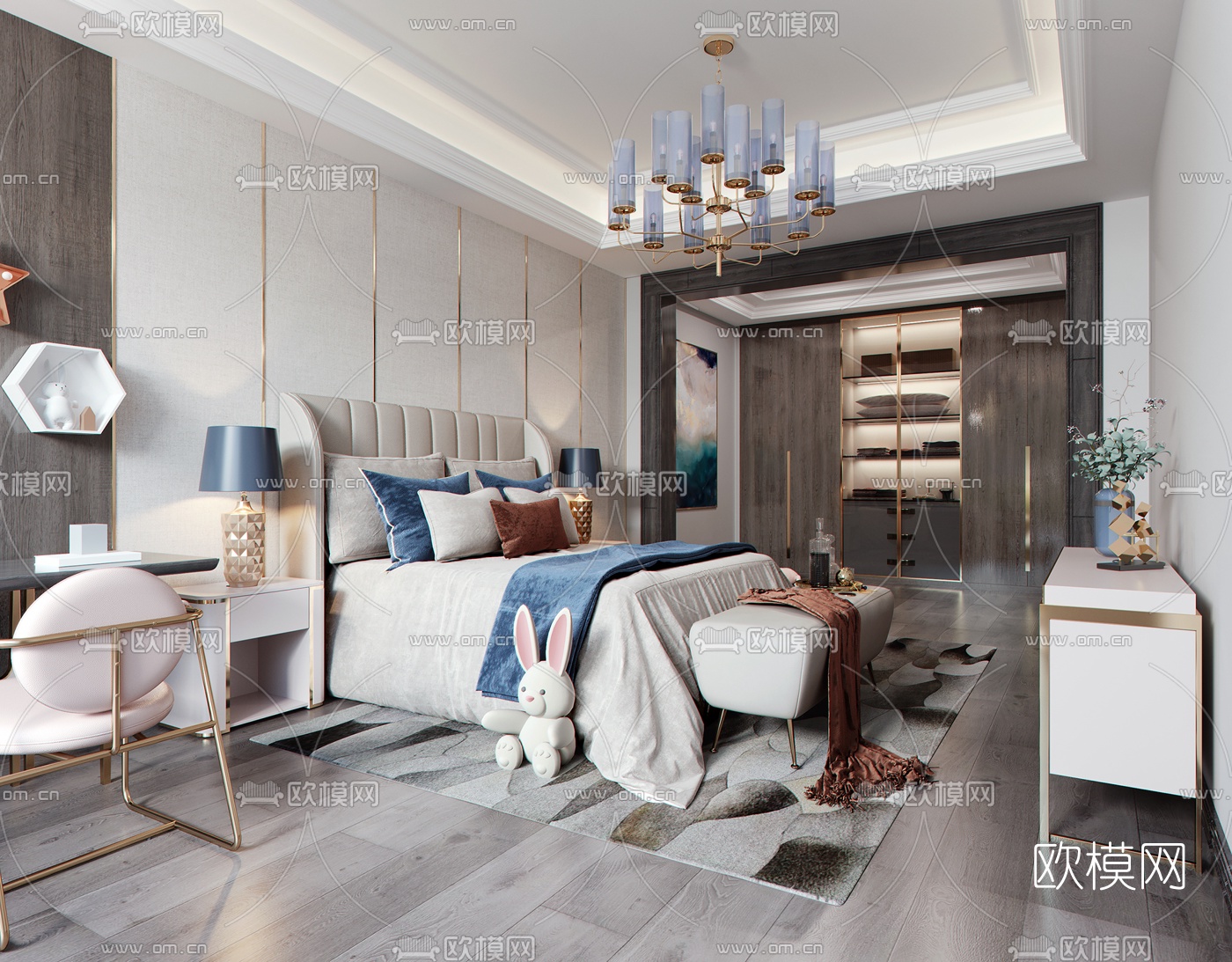 后现代小孩房3d模型下载