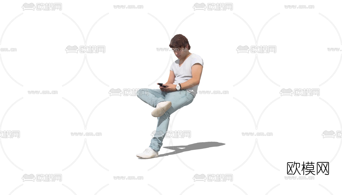 现代人物免费su模型下载