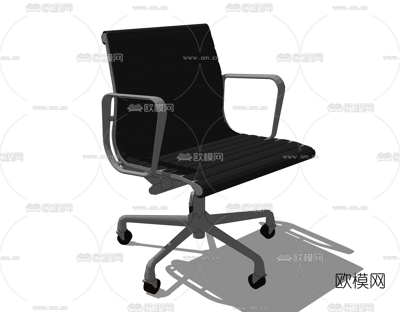 现代办公转椅免费su模型下载