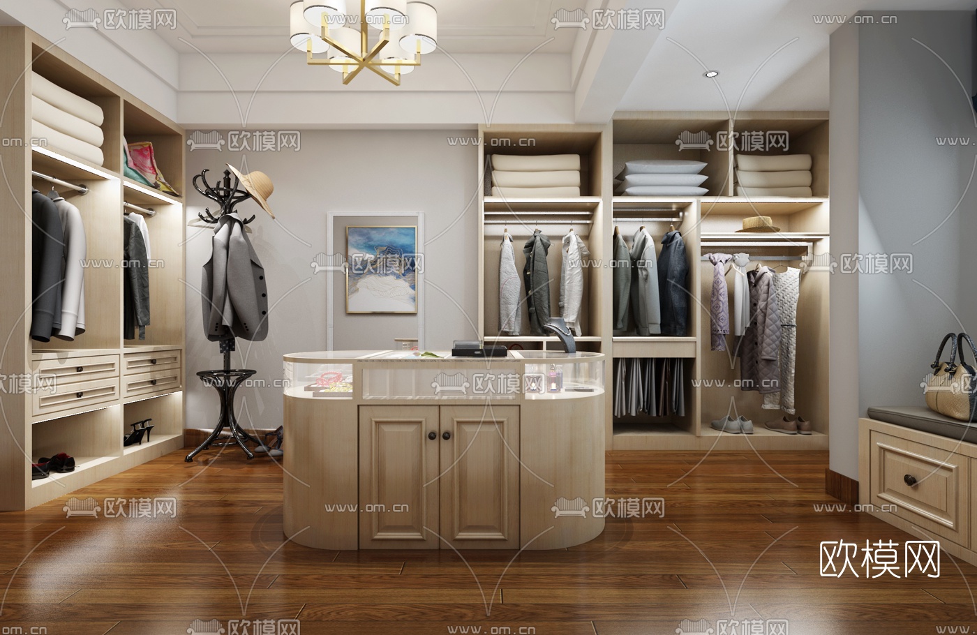 现代服装专卖店3D模型