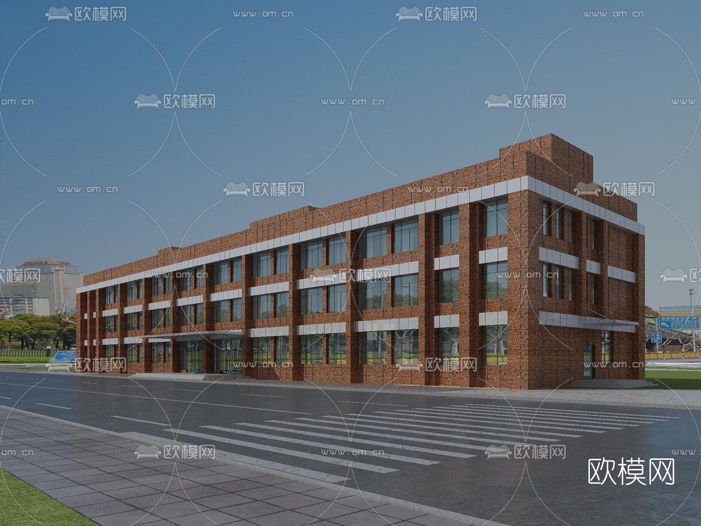 现代建筑外观免费3d模型