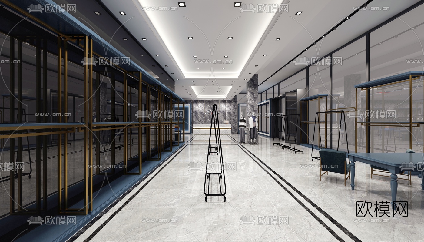 现代男装店3d模型下载（渲染图7）