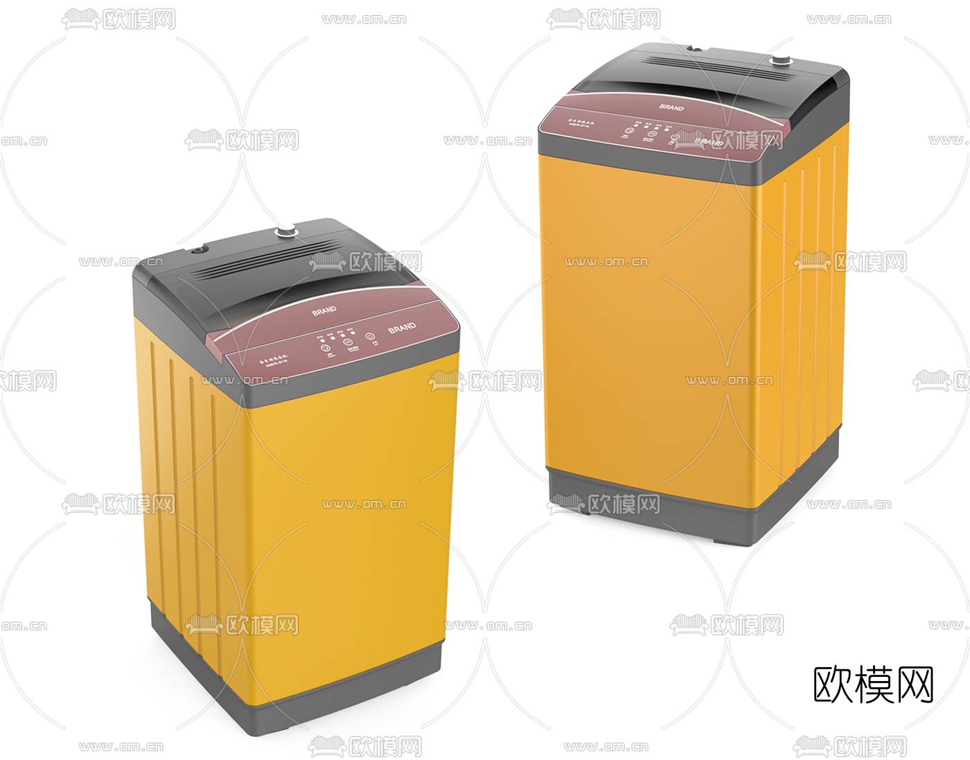 现代洗衣机3d模型下载