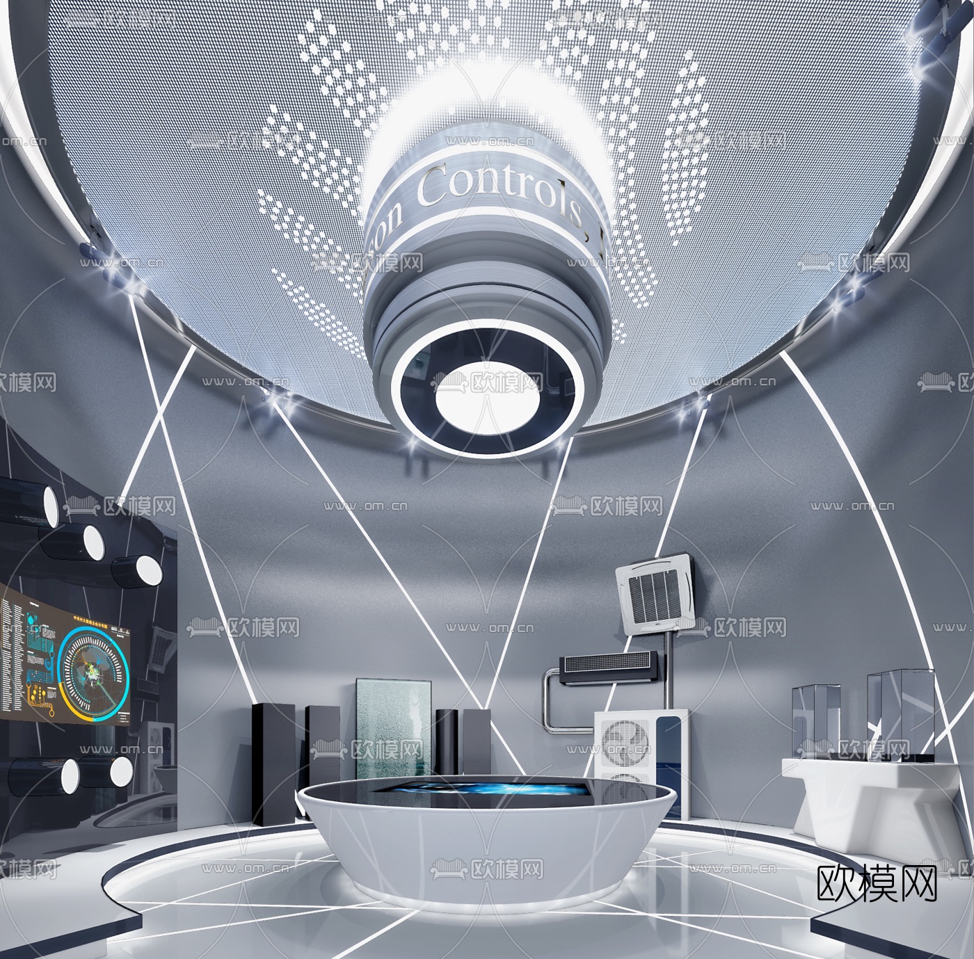 现代科技展厅3d模型