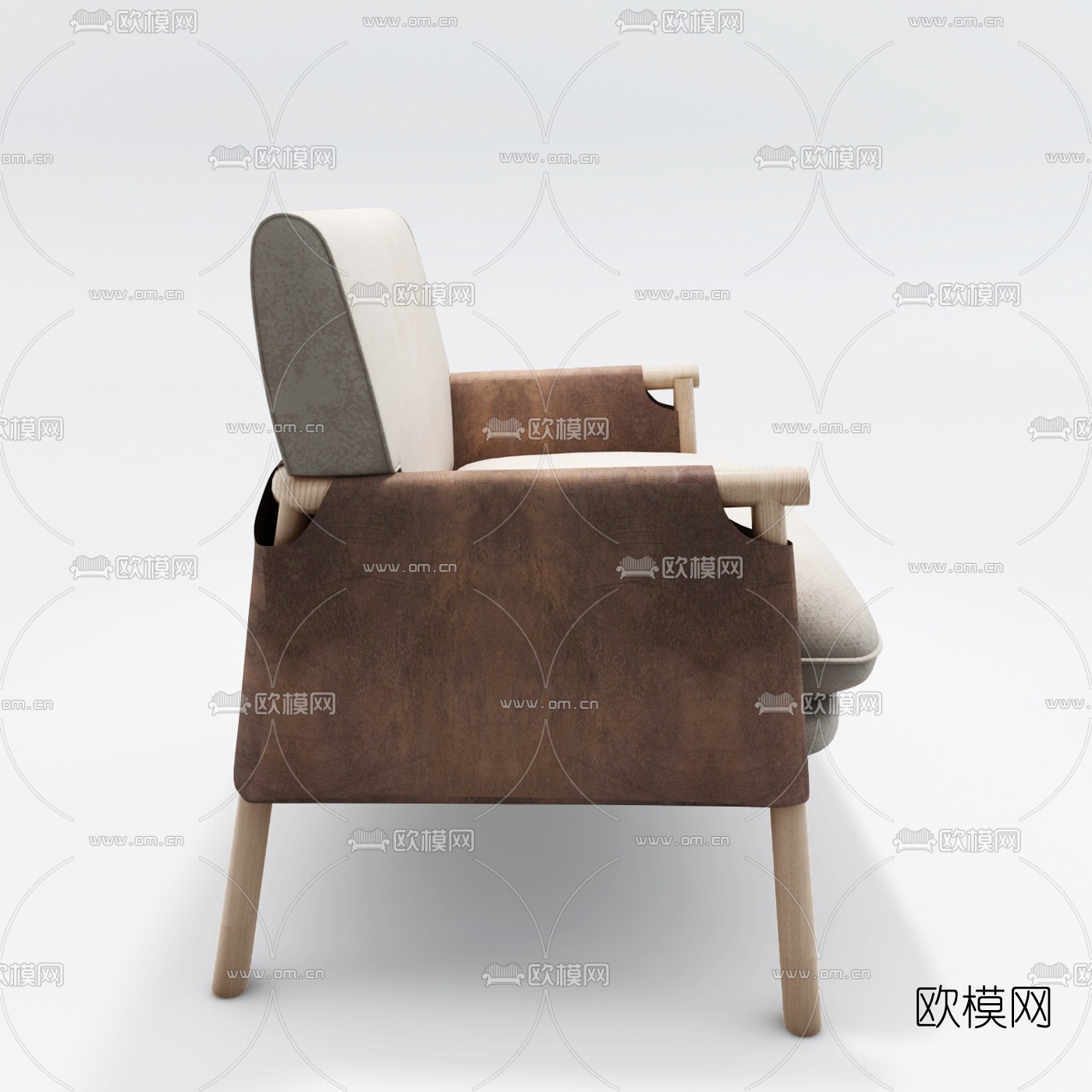 现代双人沙发3d模型