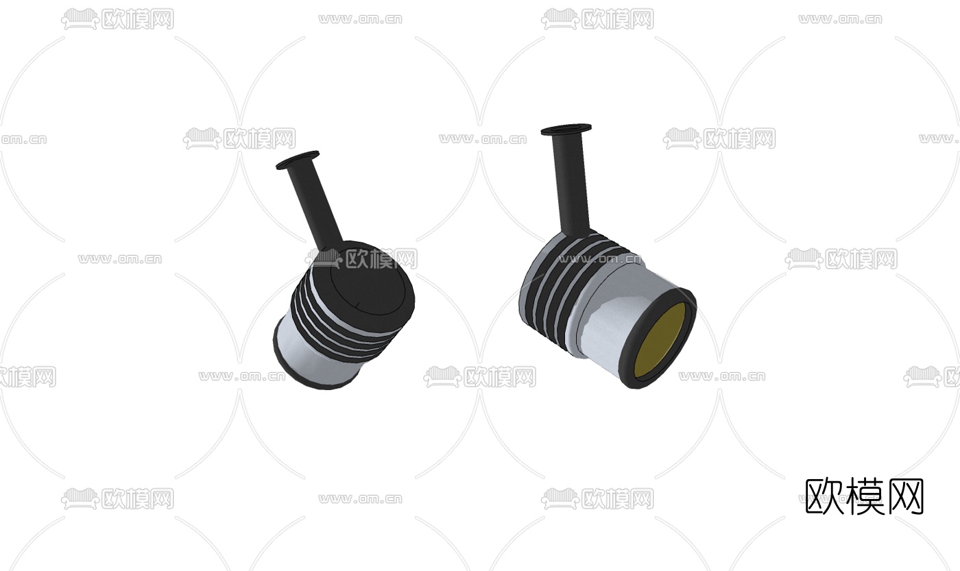 现代射灯免费su模型下载