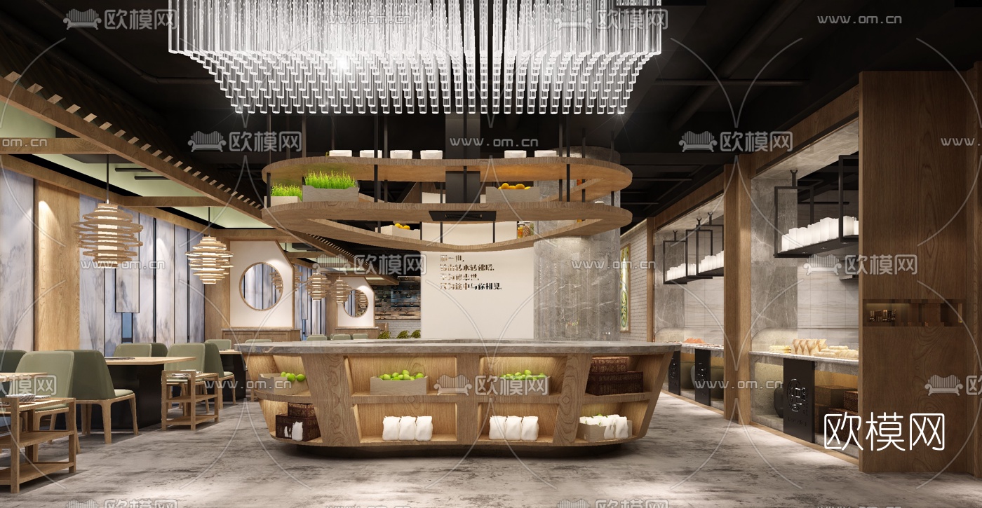 新中式火锅店3D模型