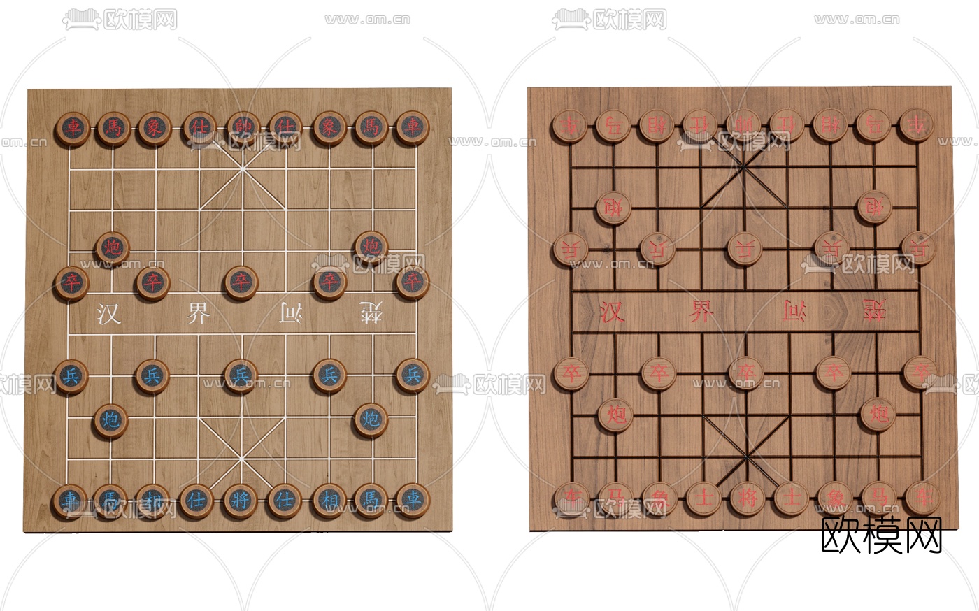 现代中国象棋3d模型