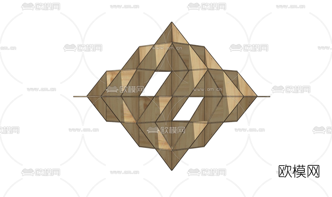 北欧装饰架免费su模型下载