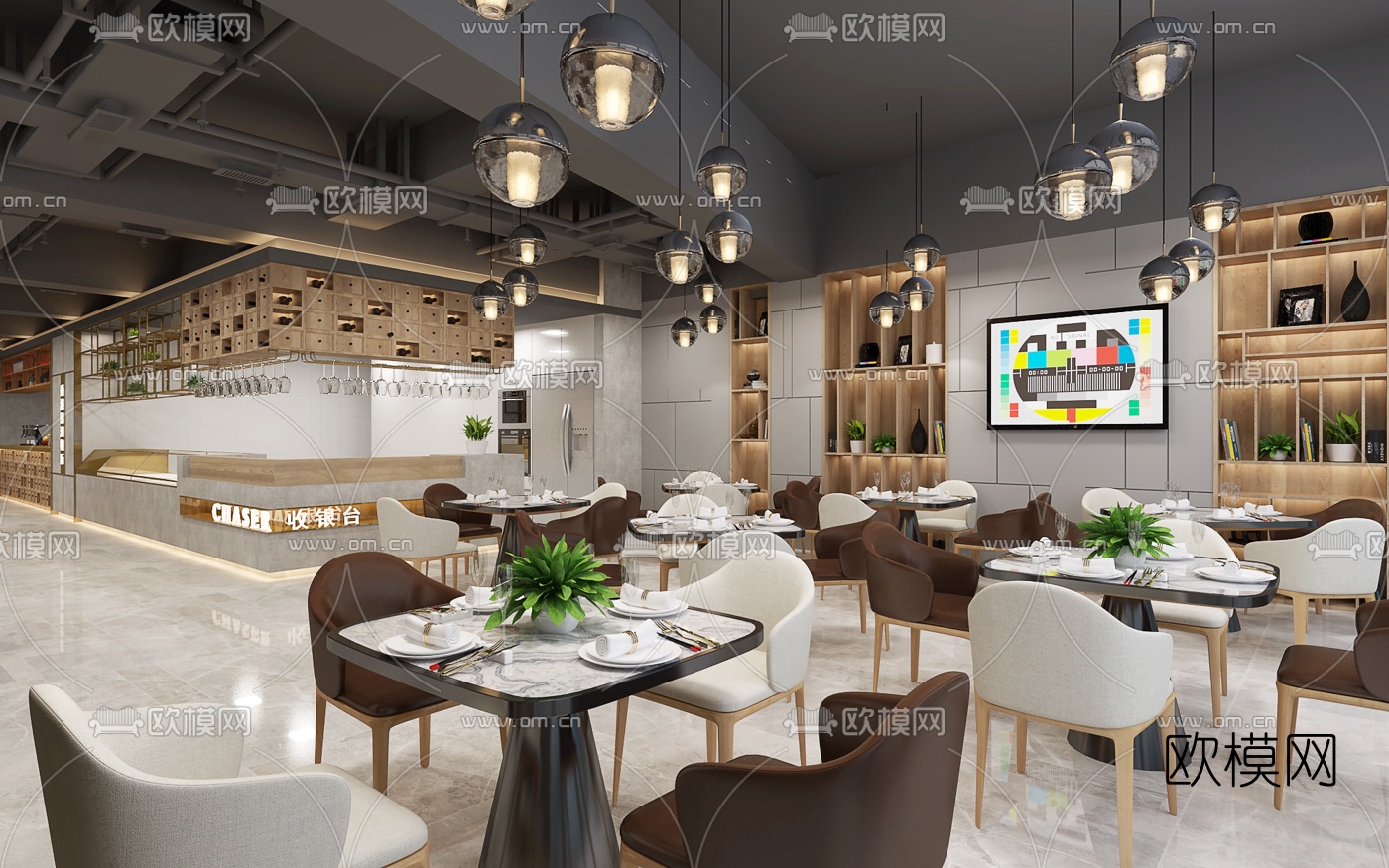 港式茶餐厅3D模型