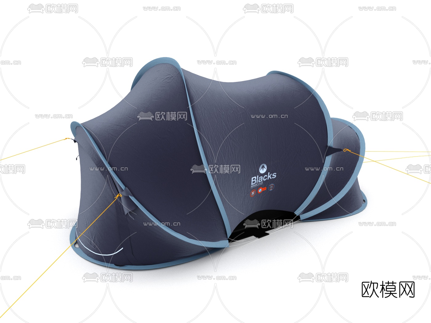现代户外帐篷3d模型下载