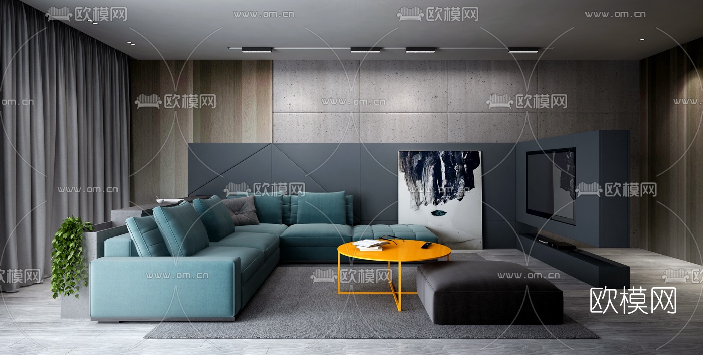 VAE Design Group 现代客厅3d模型