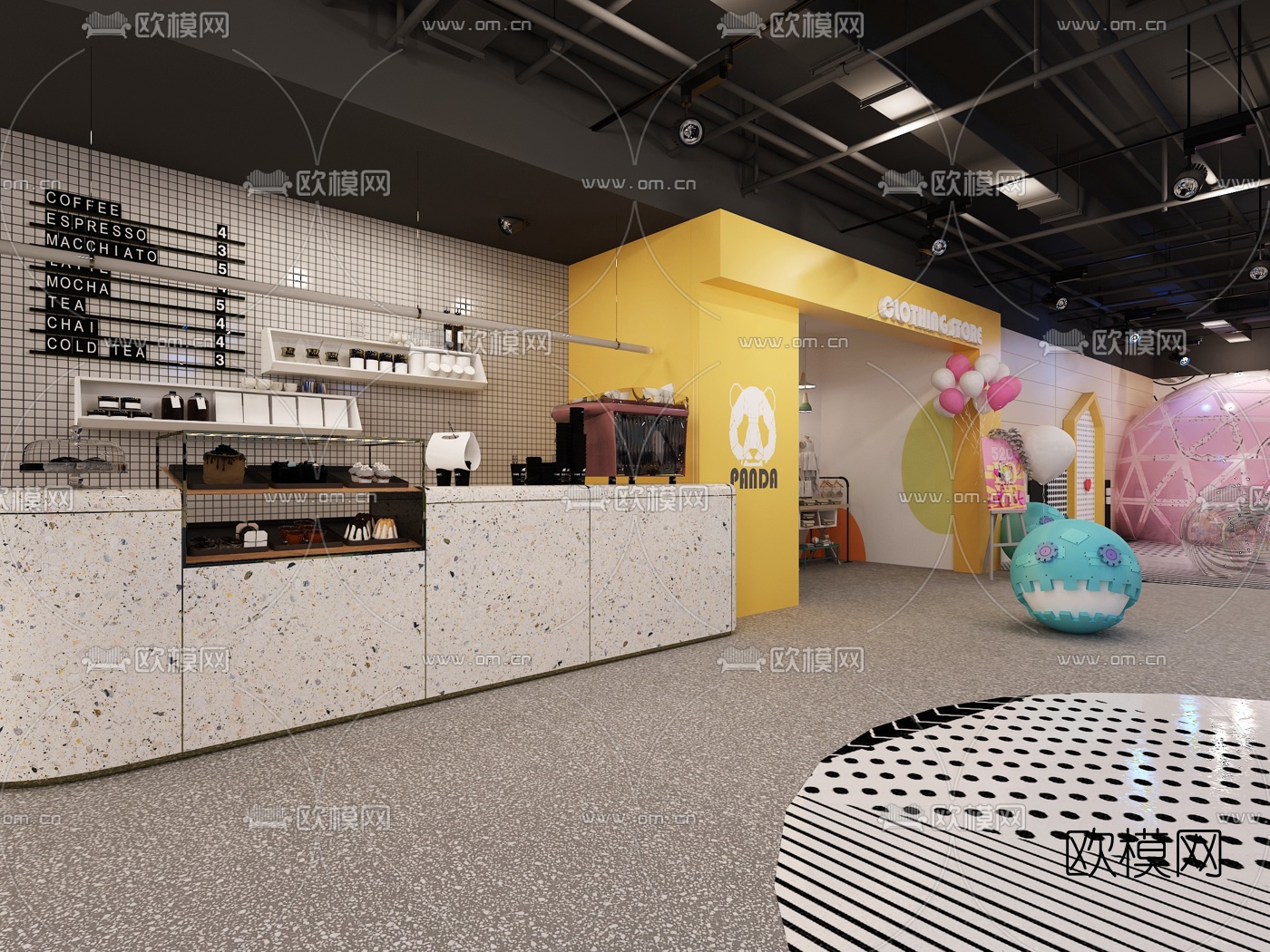 北欧儿童游戏活动区3d模型下载（渲染图6）