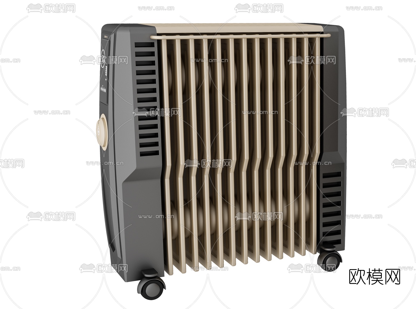 现代电暖气片暖炉3d模型