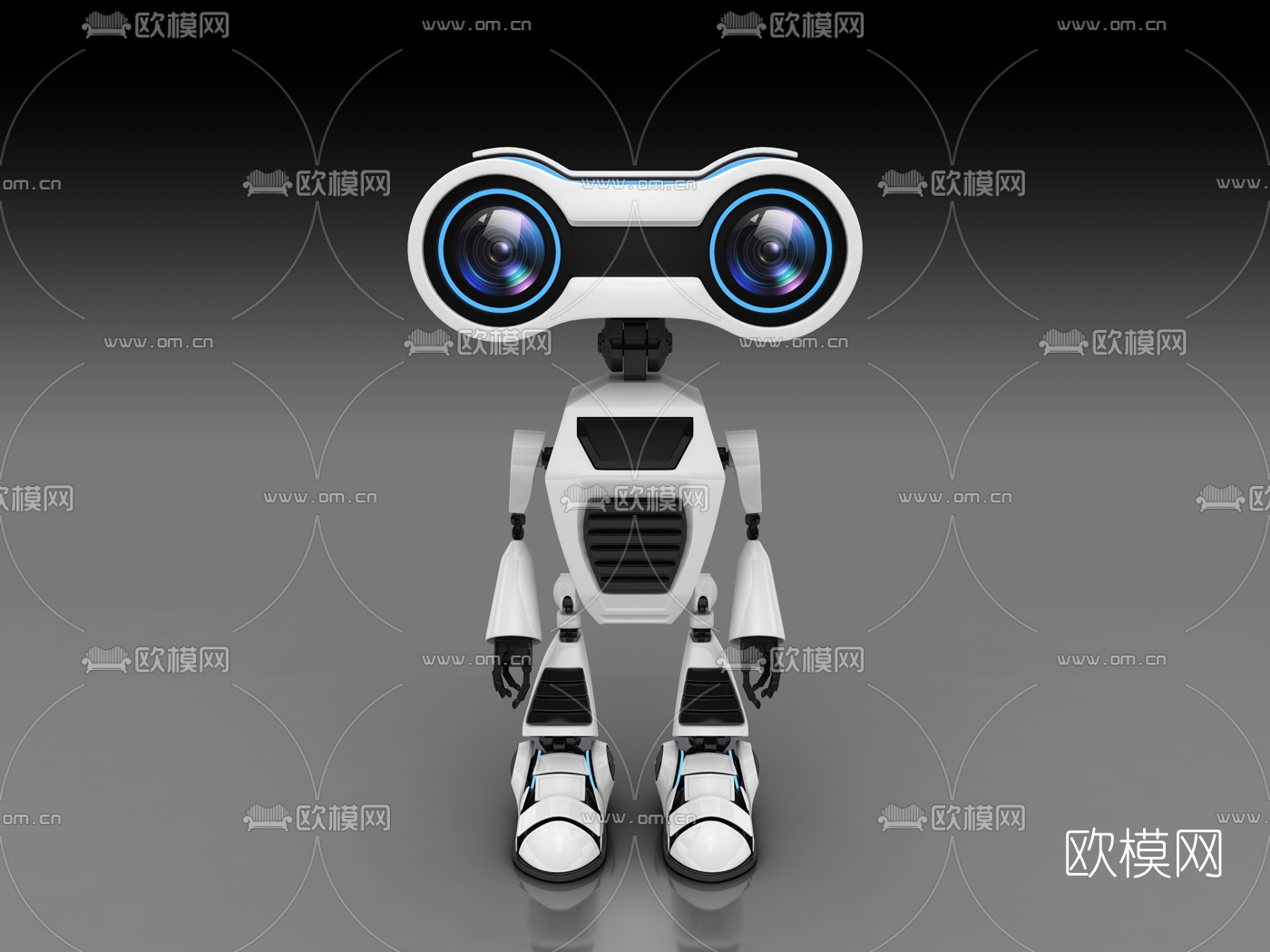 现代机器人3D模型