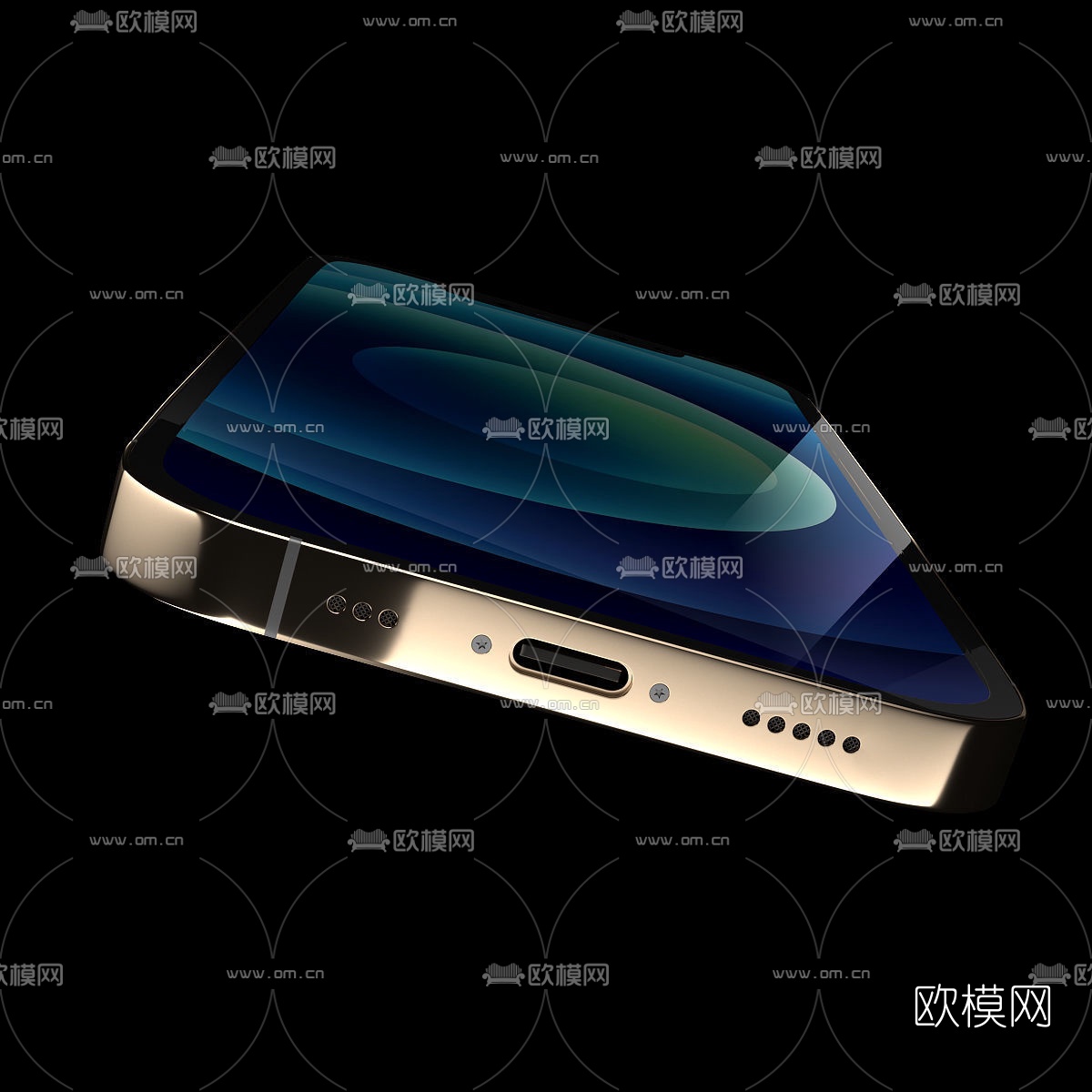 现代苹果手机3d模型