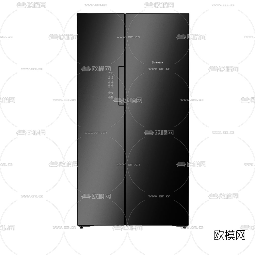 现代冰箱微波炉3d模型